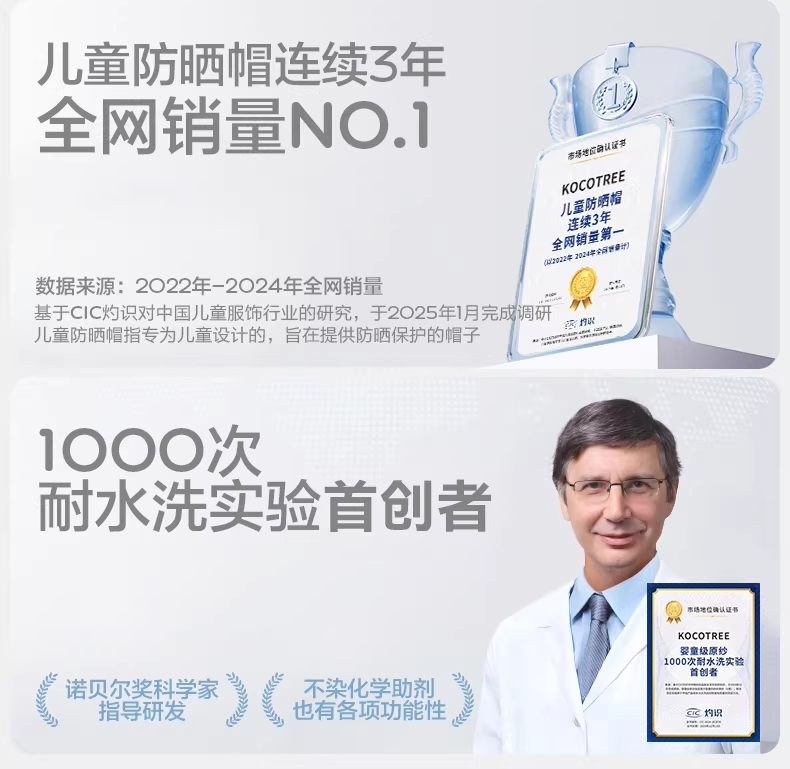 独家解读儿童防晒白皮书:KK树领跑赛道,原纱材质成新趋势