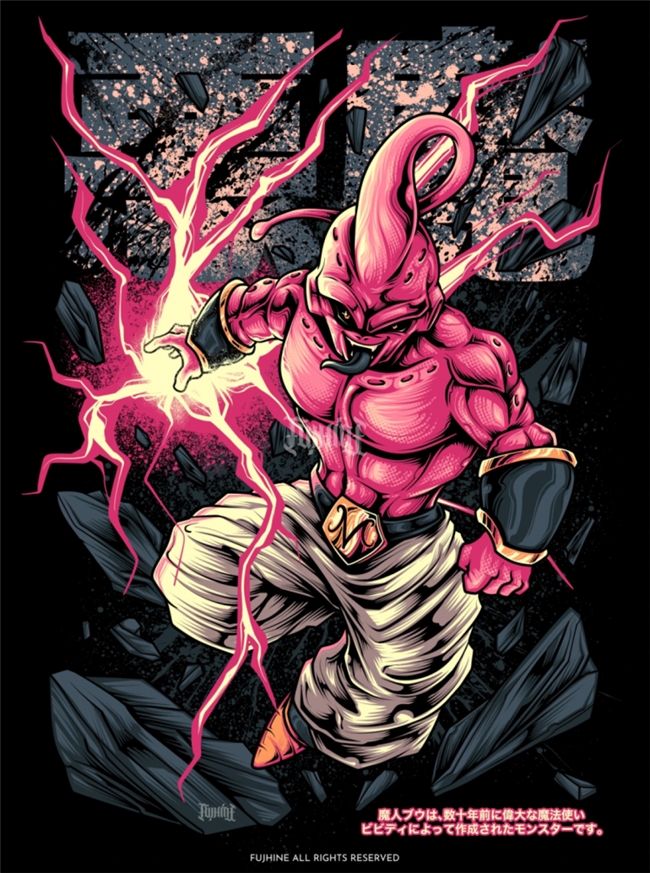 印尼插画师 Fujhine:色彩鲜活、活力满溢,玩转经典动漫游戏符号的创作