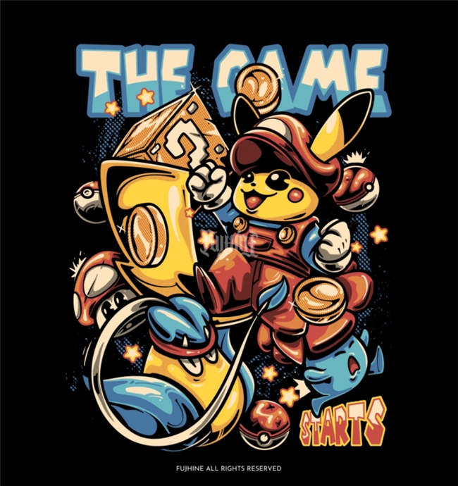 印尼插画师 Fujhine:色彩鲜活、活力满溢,玩转经典动漫游戏符号的创作