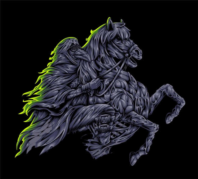 印尼插画师 Fujhine:色彩鲜活、活力满溢,玩转经典动漫游戏符号的创作