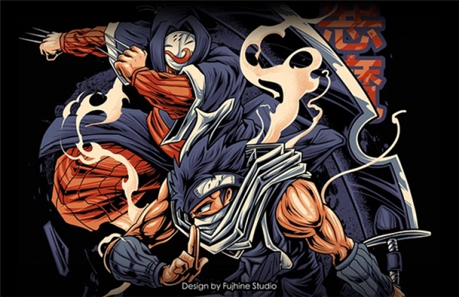 印尼插画师 Fujhine:色彩鲜活、活力满溢,玩转经典动漫游戏符号的创作