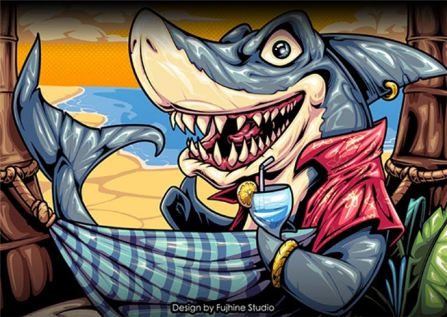 印尼插画师 Fujhine:色彩鲜活、活力满溢,玩转经典动漫游戏符号的创作