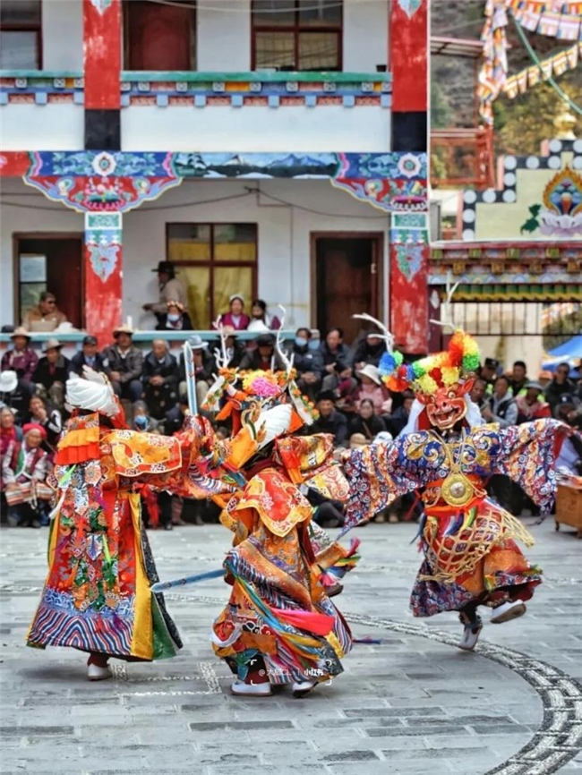 藏族羌姆舞的 “骷髅秘语”:面具为壳,舞述生死轮回的千年哲思