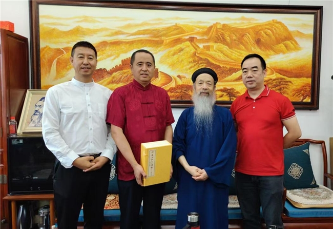 刘高奇、王蓬勃、张铁钢一行三人拜会中国道教协会李光富会长