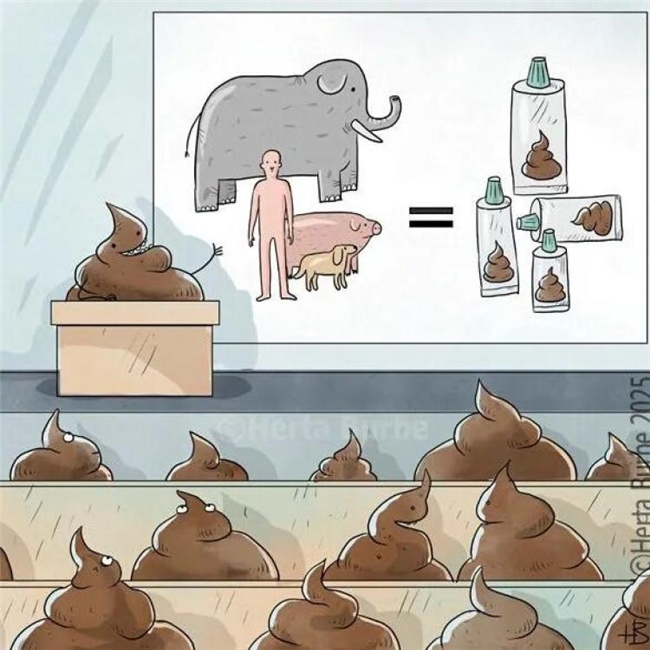 20幅黑色幽默漫画:反转剧情笑不停,藏着生活真相