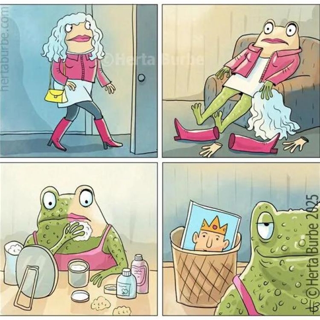 20幅黑色幽默漫画:反转剧情笑不停,藏着生活真相