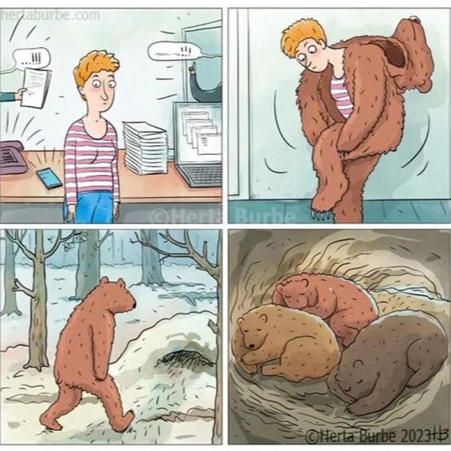 20幅黑色幽默漫画:反转剧情笑不停,藏着生活真相