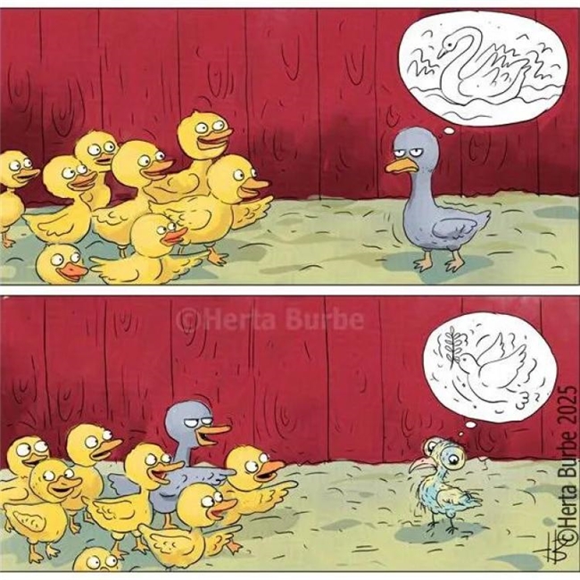 20幅黑色幽默漫画:反转剧情笑不停,藏着生活真相