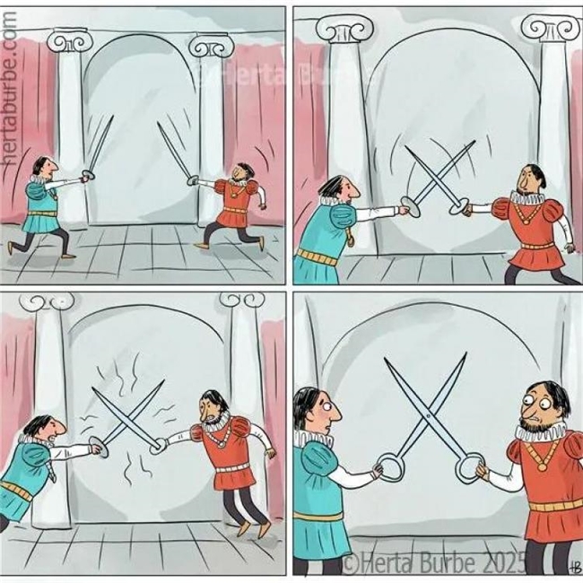 20幅黑色幽默漫画:反转剧情笑不停,藏着生活真相