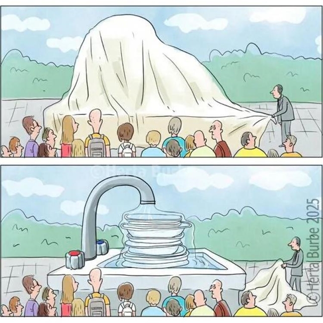 20幅黑色幽默漫画:反转剧情笑不停,藏着生活真相