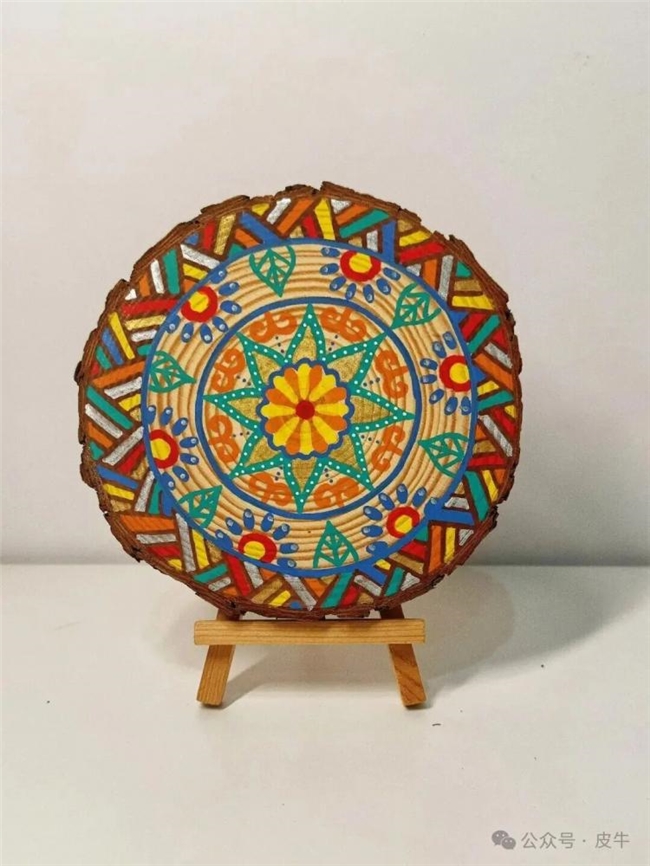 手工木片+丙烯马克笔，美术创作的新玩法