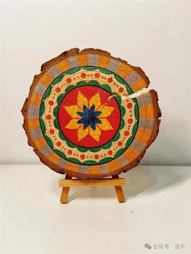 手工木片+丙烯马克笔，美术创作的新玩法