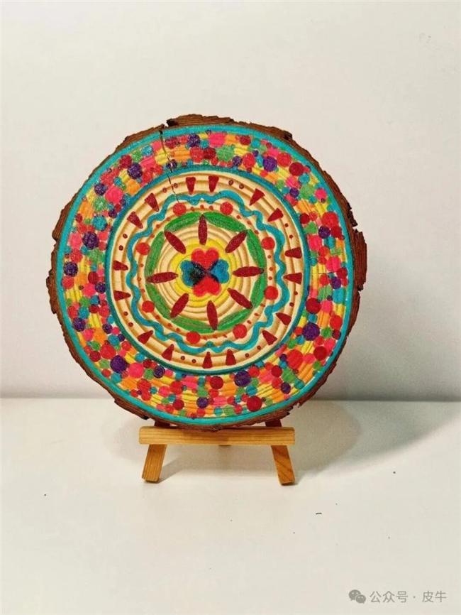 手工木片+丙烯马克笔，美术创作的新玩法