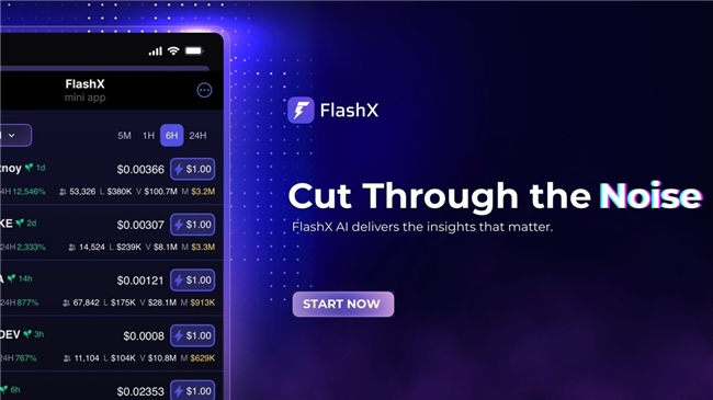 FlashX.ai:改变现状交易习惯的工具 FlashX.ai:改变现状交易习惯的工具