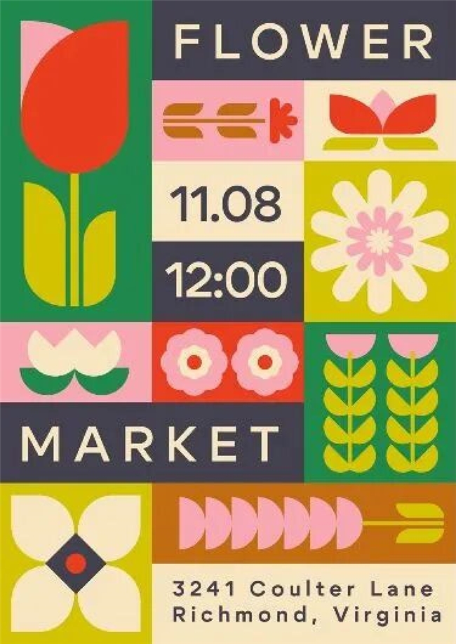 多巴胺配色+抽象图形，掌握设计界“流量密码”