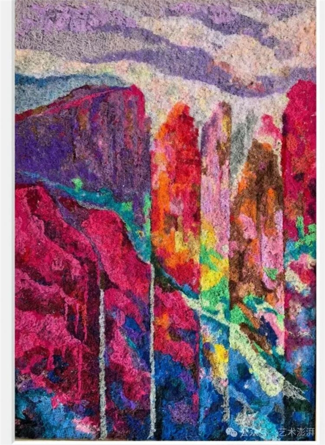 自行车后座的回丝废料,被他做成了堪比油画的艺术