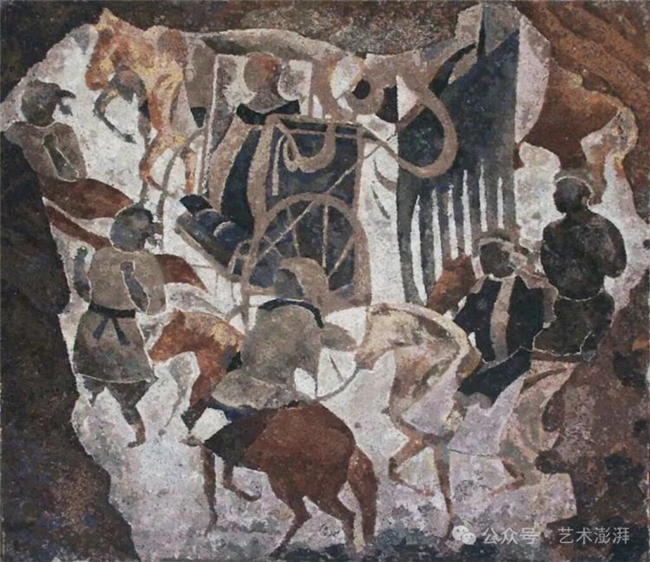 自行车后座的回丝废料,被他做成了堪比油画的艺术