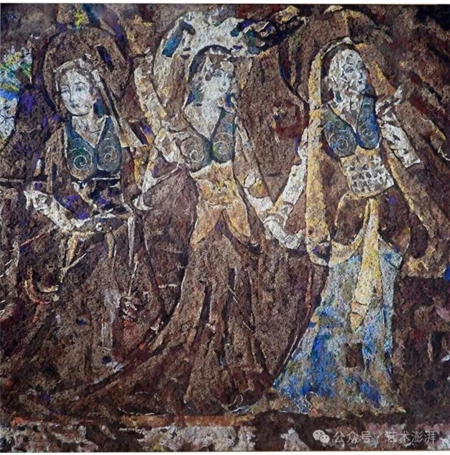 自行车后座的回丝废料,被他做成了堪比油画的艺术