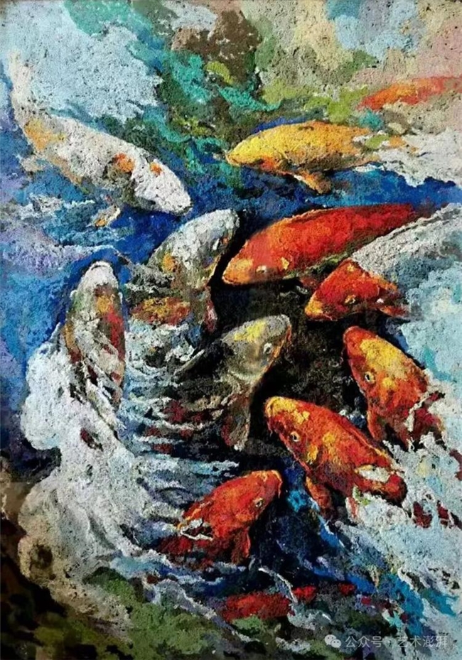 自行车后座的回丝废料,被他做成了堪比油画的艺术