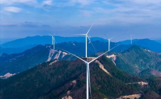 中交路建重庆云阳洞鹿风电项目风机安装全部完成