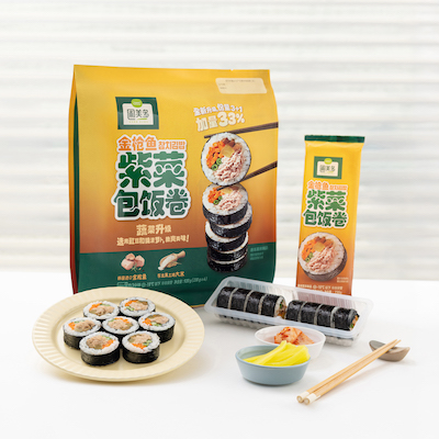 圃美多金枪鱼紫菜包饭卷五大升级，1∶1还原韩国进口产品品质