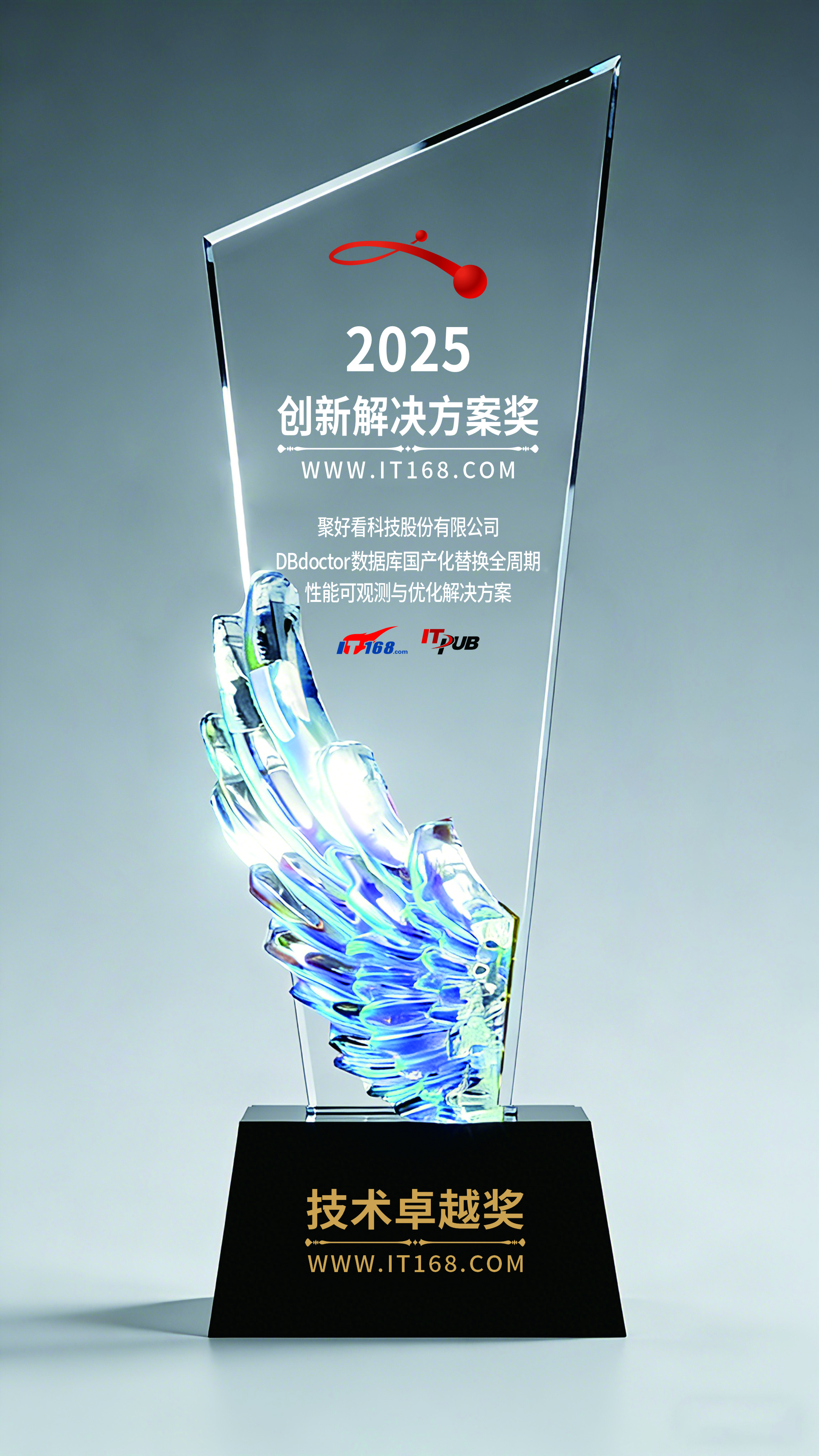 聚好看DBdoctor荣获IT168创新解决方案奖，以全周期性能可观测方案助力数据库国产化迁移-DOIT-数据产业媒体与服务平台