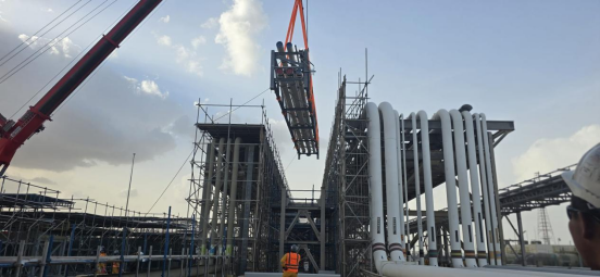 深化模块化建造，中国化学十一化建华南分公司卡塔尔北方气田项目管廊安装高效推进