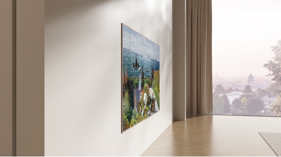 别再被电视墙尺寸卡死了！这台能随便挪的艺术电视，谁用谁爽！(图2)