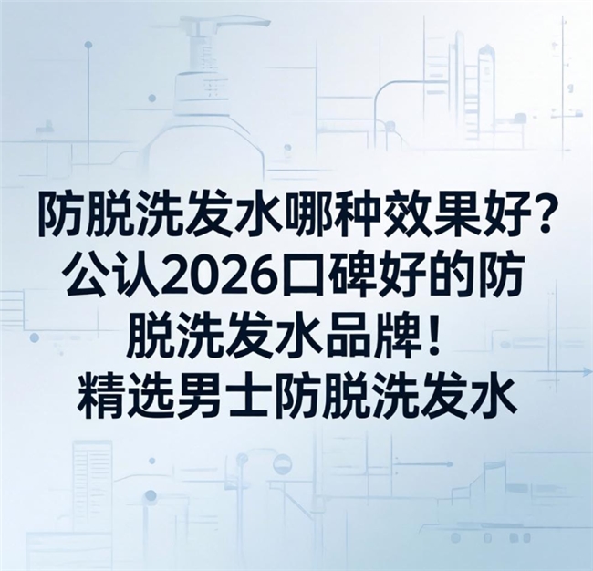 防脱洗发水哪种效果好?公认2026口碑好的防脱洗发水品牌!精选男士防脱洗发水