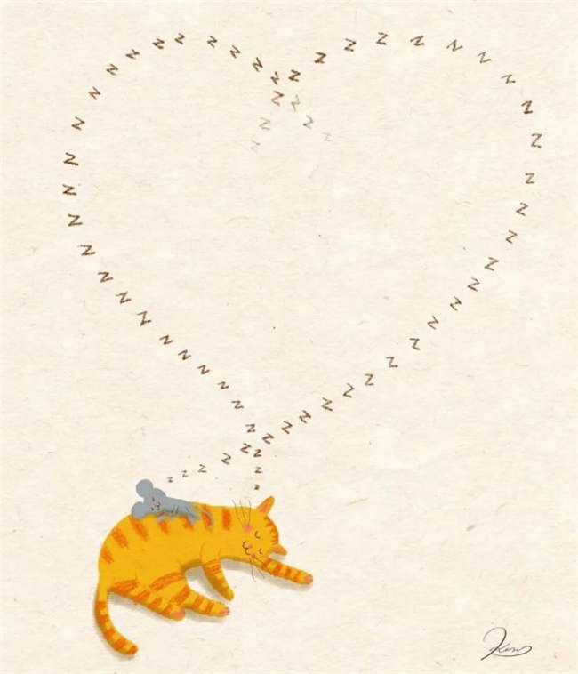 一笔治愈时光:Ken Smiths 笔下有灵魂的猫咪