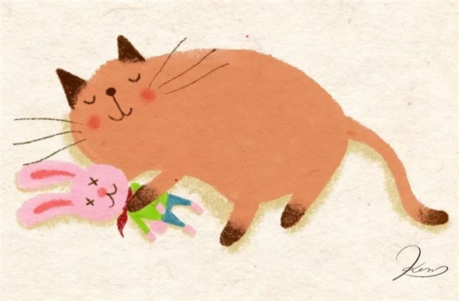 一笔治愈时光:Ken Smiths 笔下有灵魂的猫咪