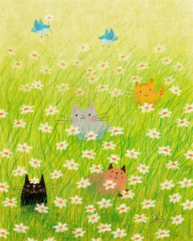 一笔治愈时光:Ken Smiths 笔下有灵魂的猫咪