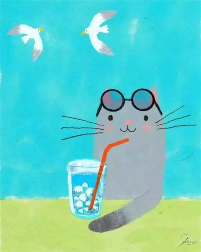 一笔治愈时光:Ken Smiths 笔下有灵魂的猫咪