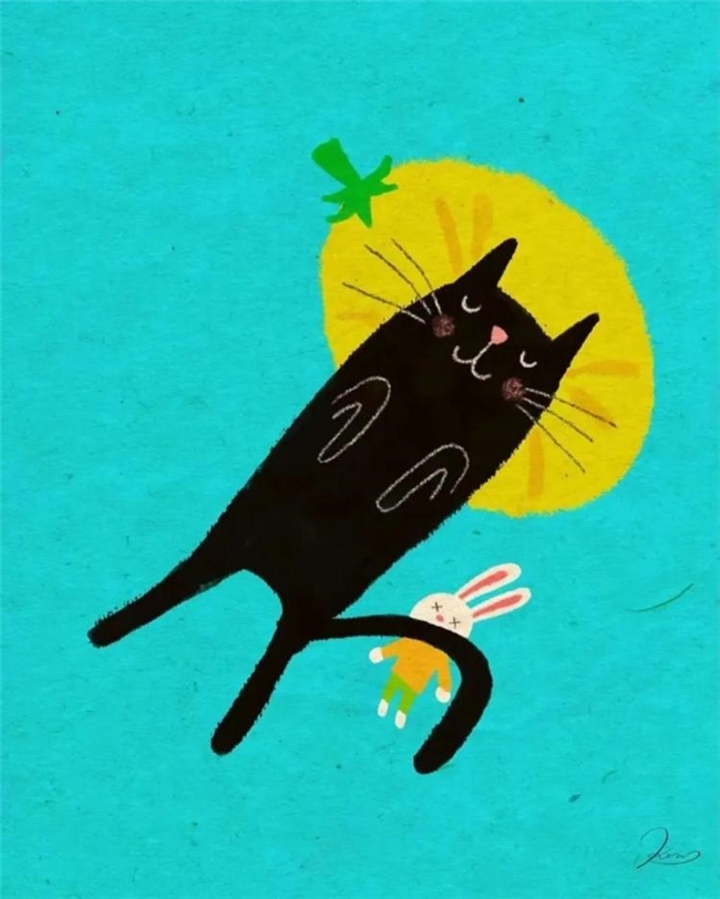 一笔治愈时光:Ken Smiths 笔下有灵魂的猫咪