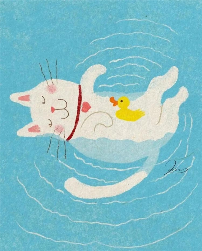 一笔治愈时光:Ken Smiths 笔下有灵魂的猫咪