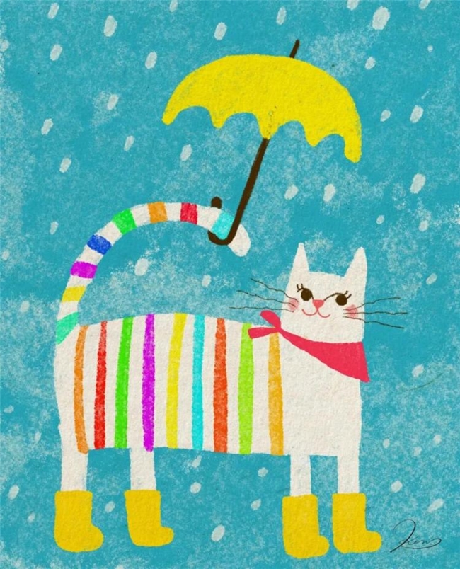 一笔治愈时光:Ken Smiths 笔下有灵魂的猫咪