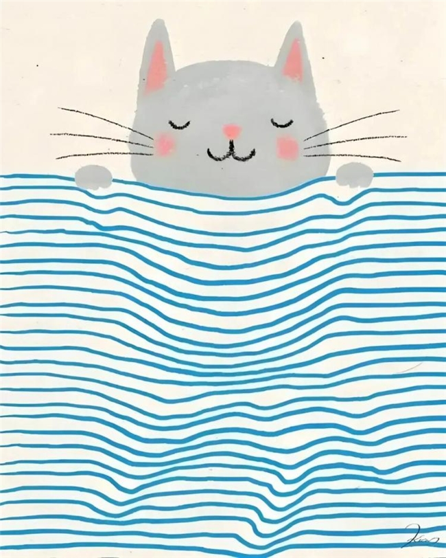 一笔治愈时光:Ken Smiths 笔下有灵魂的猫咪