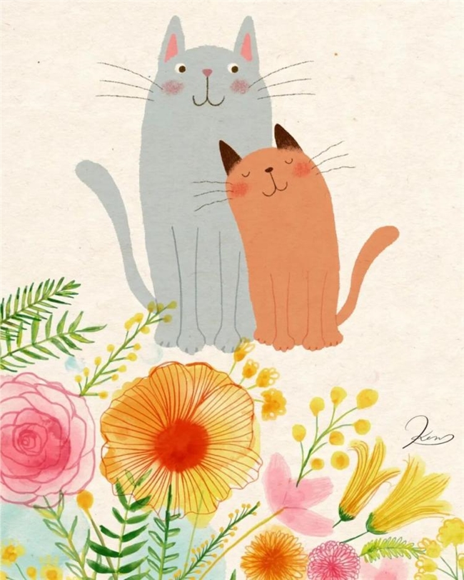 一笔治愈时光:Ken Smiths 笔下有灵魂的猫咪