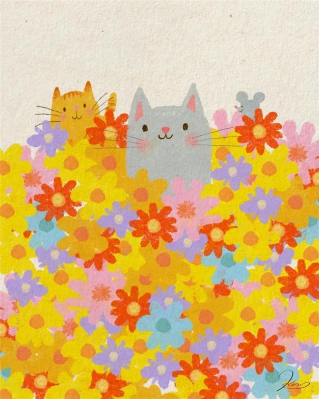 一笔治愈时光:Ken Smiths 笔下有灵魂的猫咪