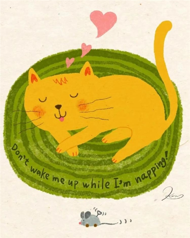 一笔治愈时光:Ken Smiths 笔下有灵魂的猫咪