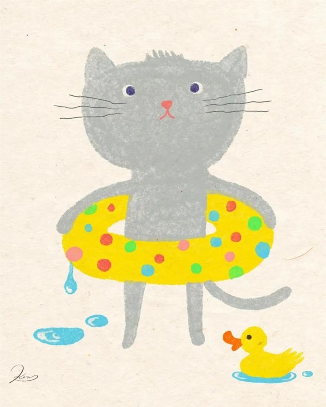 一笔治愈时光:Ken Smiths 笔下有灵魂的猫咪