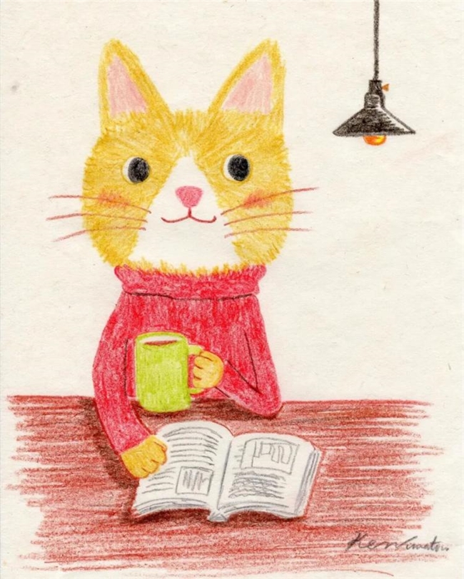 一笔治愈时光:Ken Smiths 笔下有灵魂的猫咪