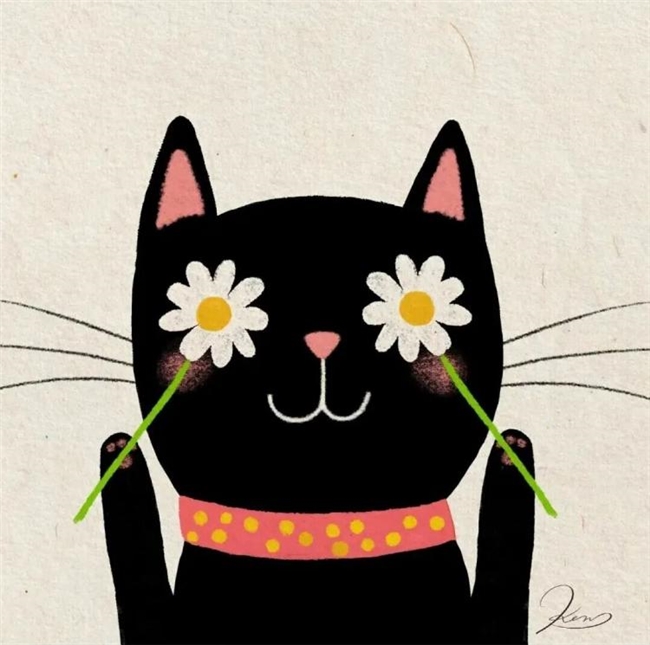 一笔治愈时光:Ken Smiths 笔下有灵魂的猫咪