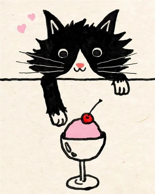 一笔治愈时光:Ken Smiths 笔下有灵魂的猫咪