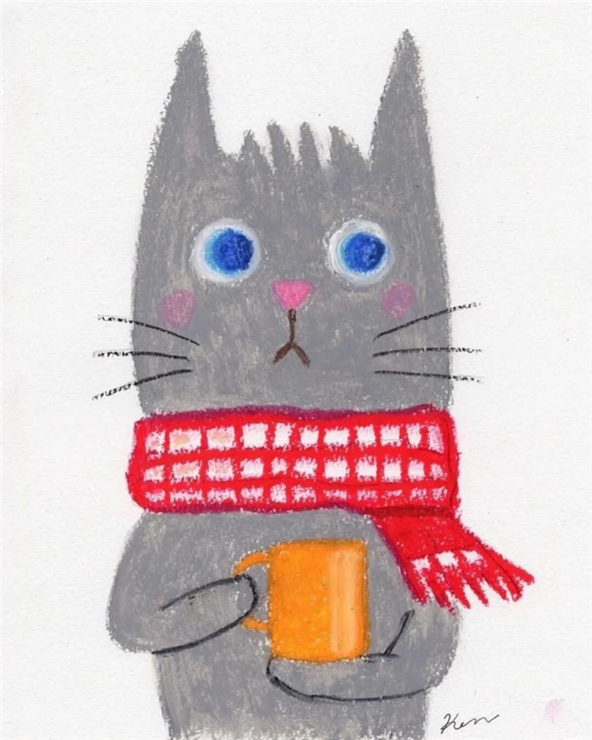 一笔治愈时光:Ken Smiths 笔下有灵魂的猫咪