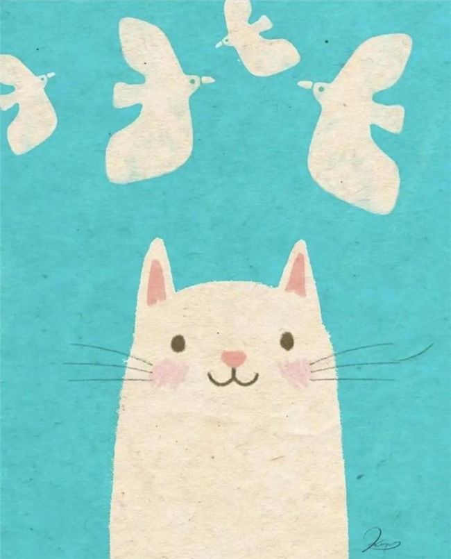 一笔治愈时光:Ken Smiths 笔下有灵魂的猫咪