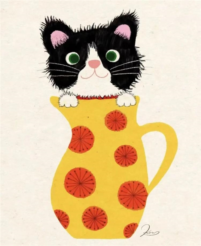 一笔治愈时光:Ken Smiths 笔下有灵魂的猫咪