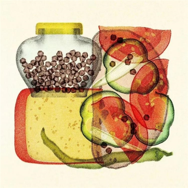 太会画了！法国插画师把水果拆成绝美透视图