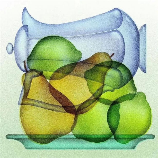 太会画了！法国插画师把水果拆成绝美透视图