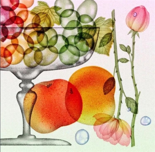 太会画了！法国插画师把水果拆成绝美透视图